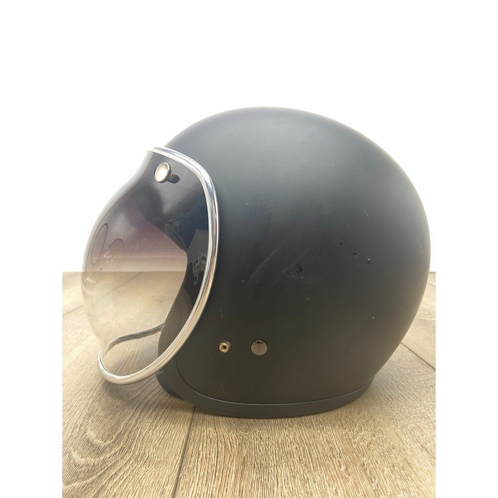 Bell Custom 500 Motorcycle Helmet MATTE BLACK w/TWO Bell Bubble Shields XS - Picture 3 of 13